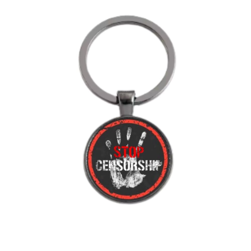 STOP CENSORSHIP CUSTOM KEY RING